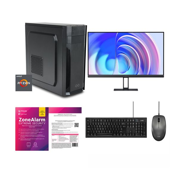 Infinity Gear Alpha R5 Max Rev.B2 & Xioami A24i 23.8" IPS 100Hz & Logik Desktop Black & ZoneAlarm Extreme Security