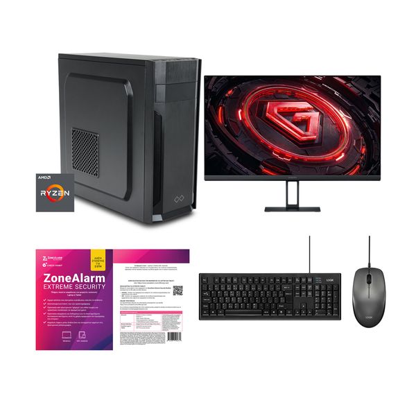 Infinity Gear Alpha R5 Max Rev.B1 &amp Xiaomi G24i 180hz 1ms FreeSync &amp Logik Desktop Black &amp ZoneAlarm Extreme Security