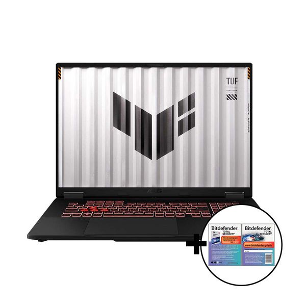 Asus TUF Gaming A18 FA808UP-S8022W R7 260/32GB/1TB/GeForce RTX 5070 8GB &amp Bitdefender Total Security Laptop