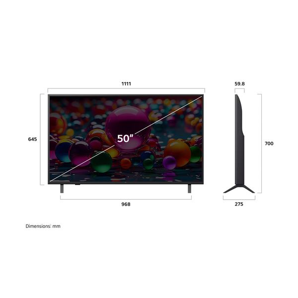 LG LED 50UA75006 50" AI TV Τηλεόραση Smart 4K
