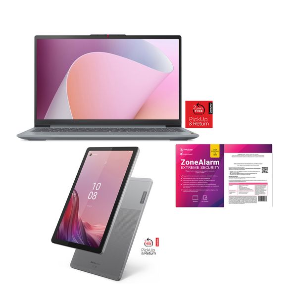 Lenovo IdeaPad Slim 3 15ABR8 R7-7730U/16GB/1TB &amp M9 HD &amp Case &amp Film 4GB/64GB Wi-Fi Grey &amp ZoneAlarm Extreme Securit