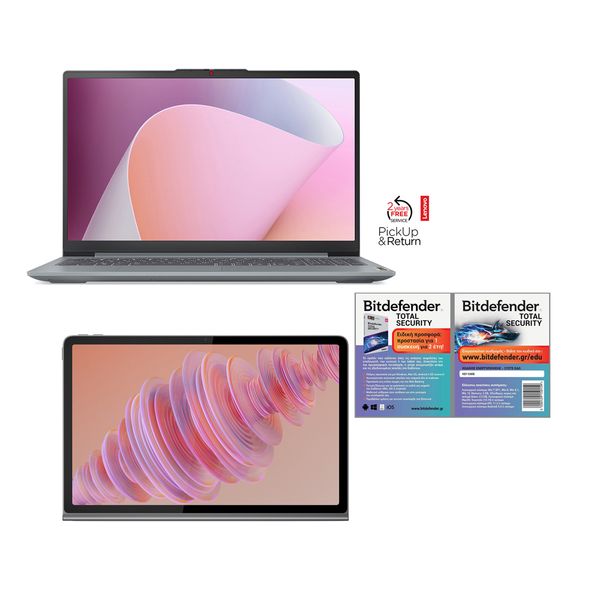 Lenovo IdeaPad Slim 3 15AMN8 R5-7520U/16GB/512GB/Win 11 S &amp Tab Plus 11.5'' 8/256GB Wi-Fi Luna Gray &amp Bitdefender Total Se