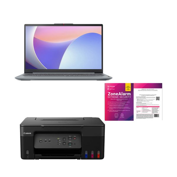 Lenovo IdeaPad Slim 3 15IRH8 i7-13620H/16GB/1TB &amp Canon Megatank G3430 &amp ZoneAlarm Extreme Security Laptop