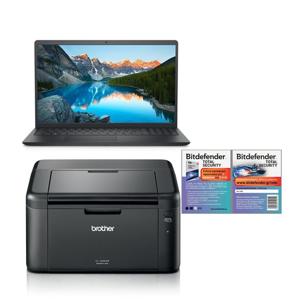 Dell Inspiron 3530 /i7-1355U/16GB/1TB Carbon Black &amp Brother HL1222W &amp Bitdefender Total Security