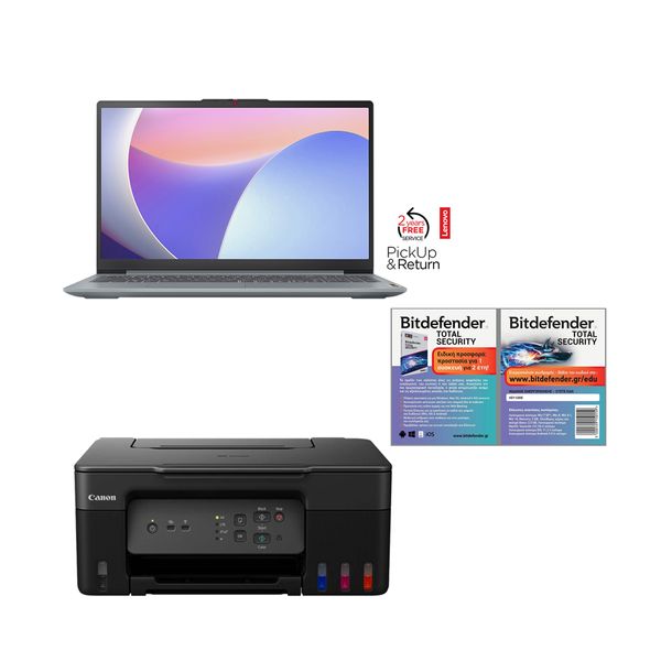 Lenovo IdeadPad Slim 3 15IAH8 i5-12450H/16GB/512GB &amp Canon Megatank G3430 &amp Bitdefender Total Security Laptop