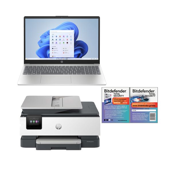 HP 15-fd0028nv i7-1355U/16GB/1TB &amp OfficeJet Pro 8122e Instant Ink &amp Bitdefender Total Security Set