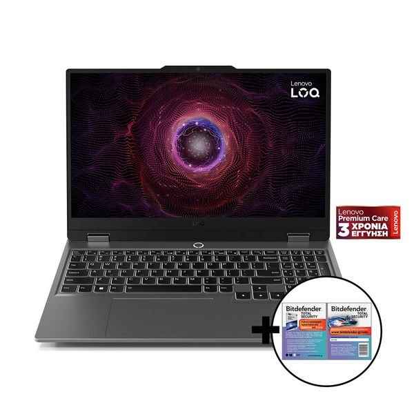 Lenovo LOQ 15ARP9 R7-7435HS/16GB/512GB/GeForce RTX 4050 6GB &amp Bitdefender Total Security Laptop
