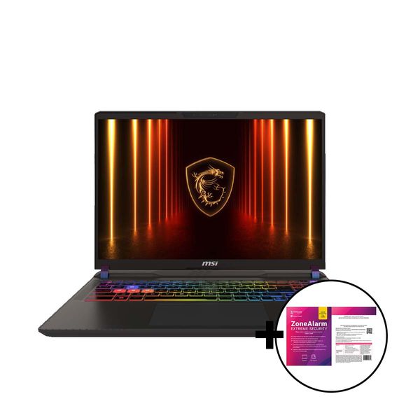 MSI Vector 16 HX AI A2XWHG-071GR 2.5K Intel Core Ultra 9 275HX/32GB/1TB/RTX 5070Ti 12GB &amp ZoneAlarm Extreme Security Laptop
