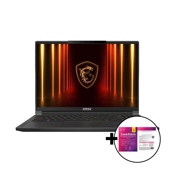 MSI Stealth A16 AI+ A3XWHG-028GR 2.5K OLED AMD Ryzen 9 AI HX370/32GB/2TB/RTX 5070Ti 12GB &amp ZoneAlarm Extreme Security Laptop