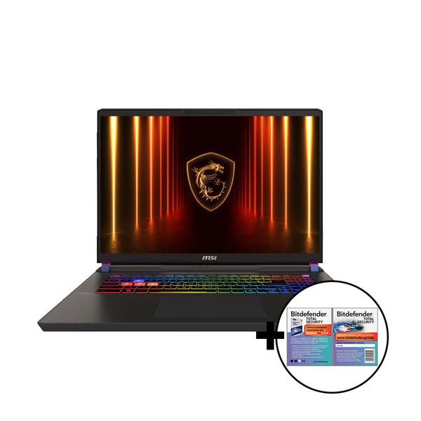 MSI Vector 17 HX AI i9 275HX/32/5070 Ti &amp Bitdefender Total Security Laptop