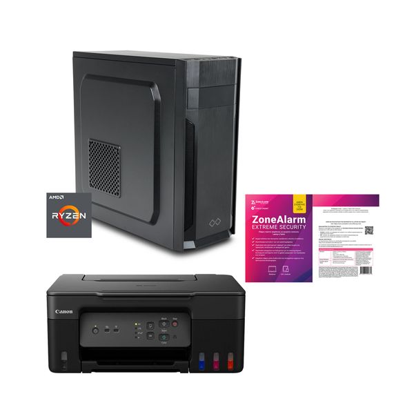 Infinity Gear Alpha R5 Max Rev.B2 &amp Canon Megatank G3430 &amp ZoneAlarm Extreme Security Desktop PC