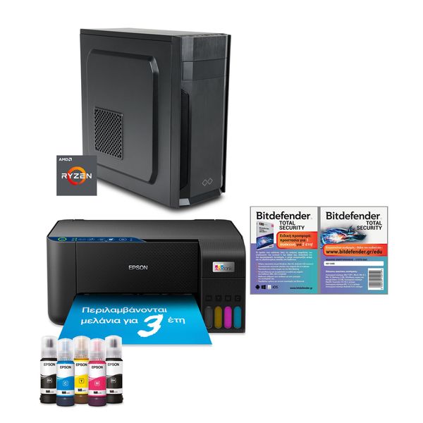 Infinity Gear Alpha R5 Max Rev.B1 &amp Epson EcoTank L3277 &amp Bitdefender Total Security
