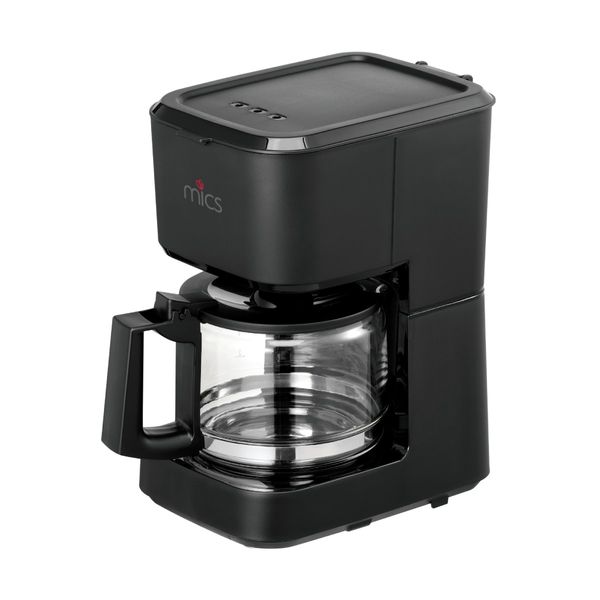 Mics MC07DCB25G Matte Black Μηχανή Καφέ Φίλτρου