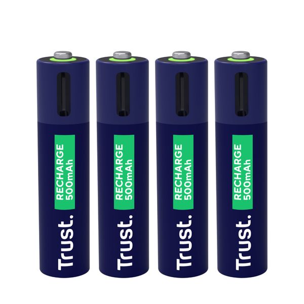 Trust USB-C AAA 500mAh 4 Pack Επαναφορτιζόμενες Μπαταρίες
