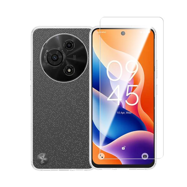 Redshield TPU Case & Tempered Glass Transparent για TCL 605/60SE Θήκη Κινητού & Προστατευτικό Οθόνης