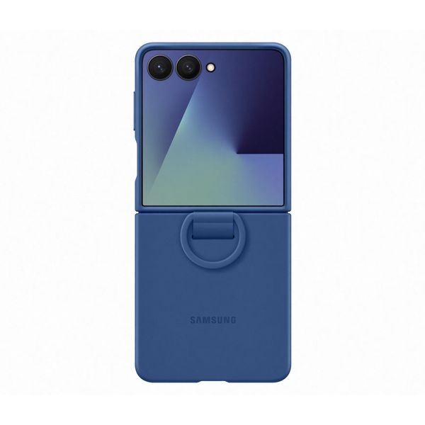 Samsung Galaxy Z Flip7 Ring Silicone Case Blue Θήκη Κινητού
