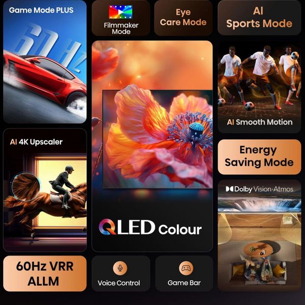 Hisense QLED 50E7Q 50" Τηλεόραση Smart 4K