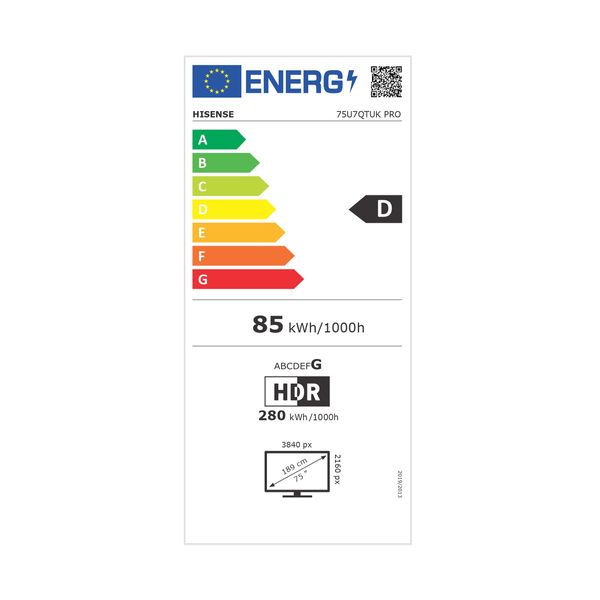 Hisense Mini-LED 75U7Q Pro 75'' Τηλεόραση Smart 4K