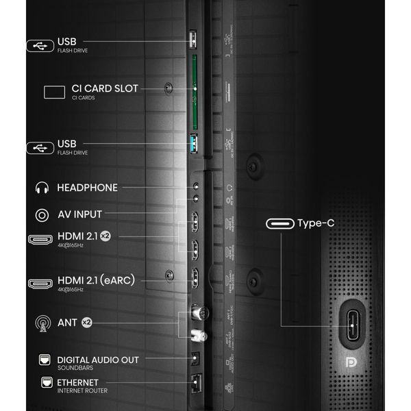 Hisense Mini-LED 55U8Q 55'' Τηλεόραση Smart 4K