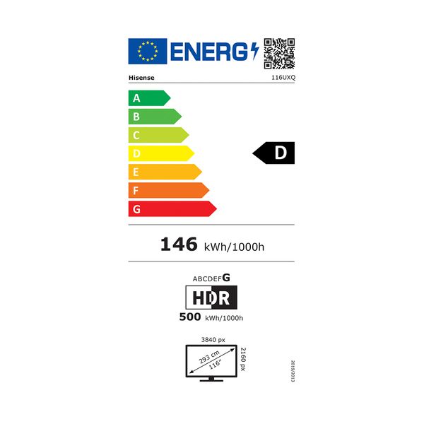 Hisense RGB-MiniLED 116UXQ 116" Τηλεόραση Smart 4K