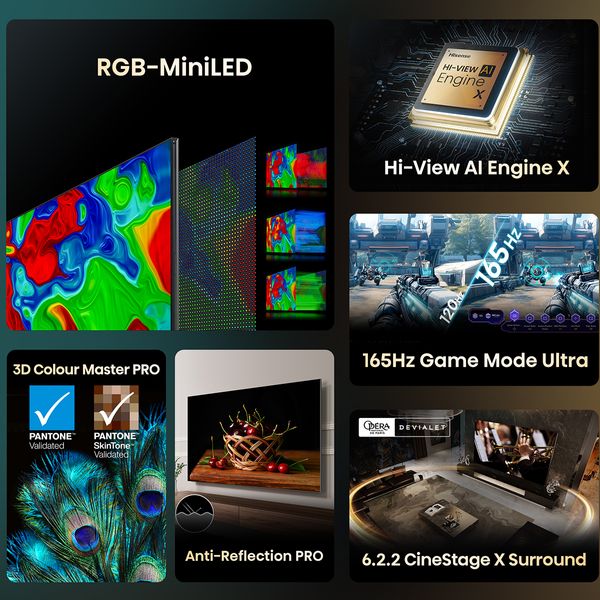 Hisense RGB-MiniLED 116UXQ 116" Τηλεόραση Smart 4K