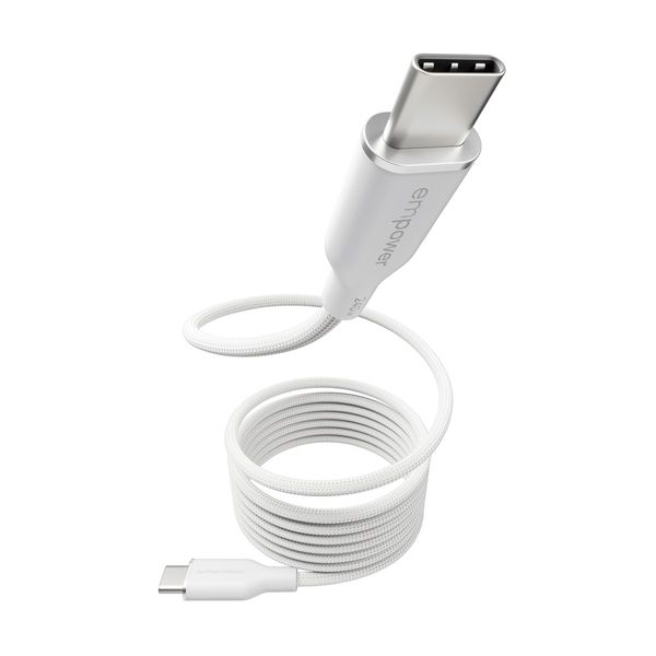 Empower by PanzerGlass USB-C to USB-C 1.5m White Καλώδιο