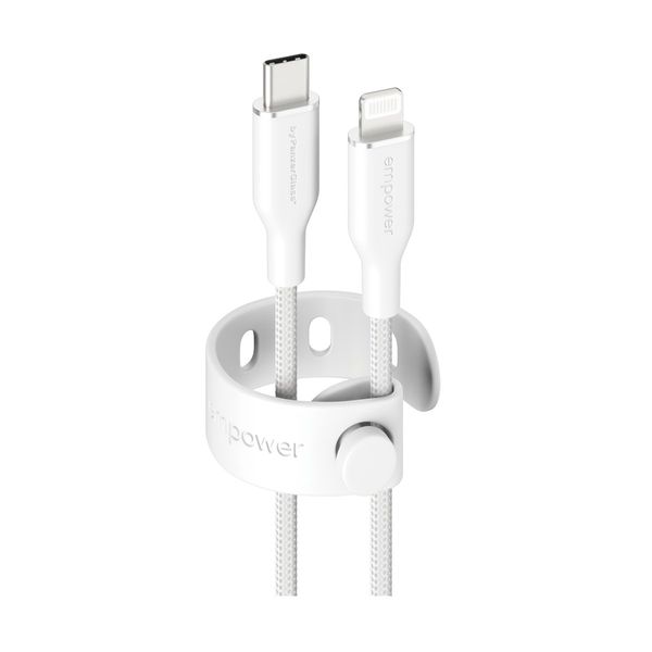 Empower by PanzerGlass USB-C to Lightning White Καλώδιο