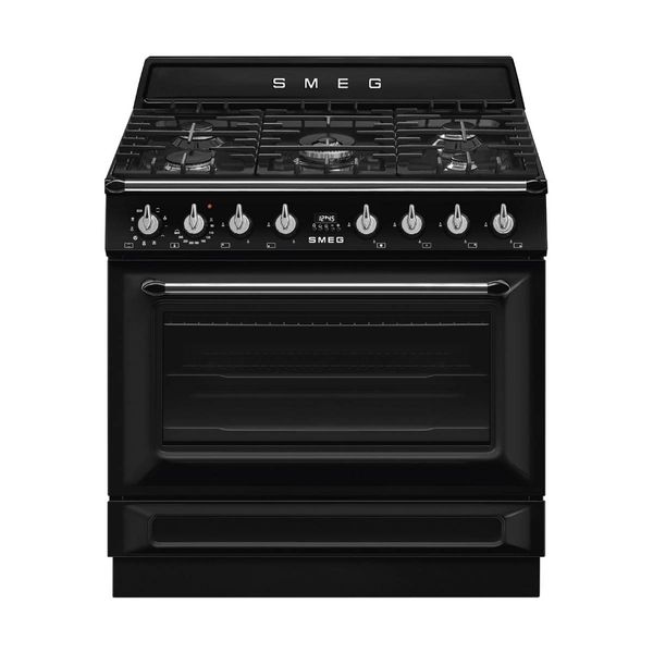Smeg 90cm TR90GMBL Μαύρο Κουζίνα Αερίου