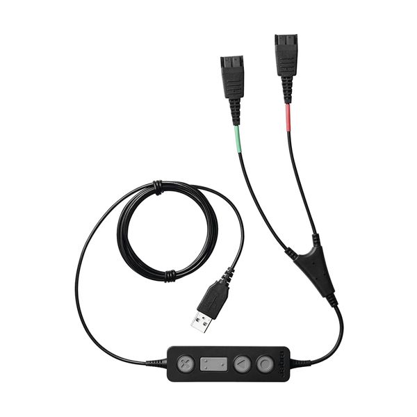 Jabra Link 265 Audio Cable USB2.0 2x QD Black Καλώδιο