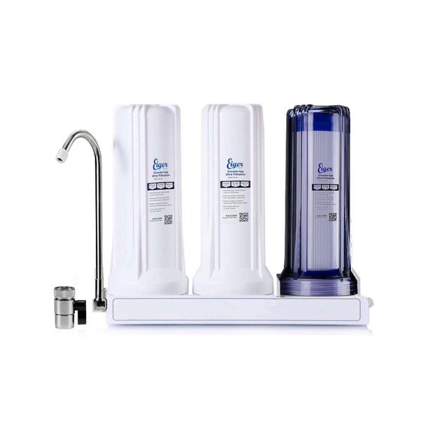 Eiger Τριπλή Συσκευή Φίλτρου Νερού Άνω Πάγκου με Βρυσάκι