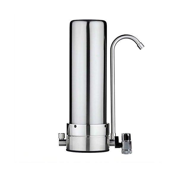 Eiger Ανοξείδωτη Μονή Συσκευή Φίλτρου Νερού Άνω Πάγκου με Βρυσάκι