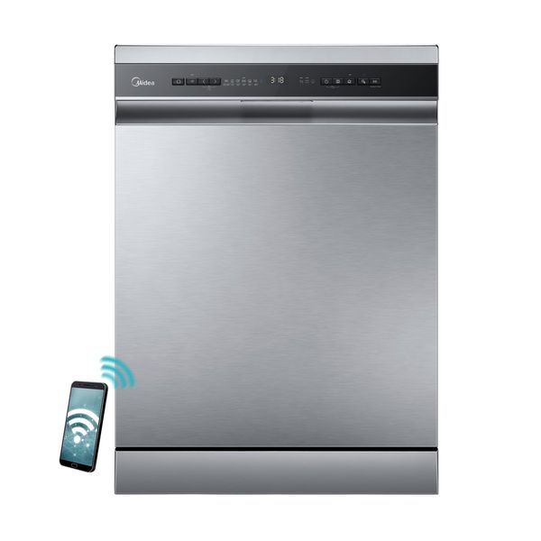 Midea MDWEF1433DSS-W Inox Πλυντήριο Πιάτων