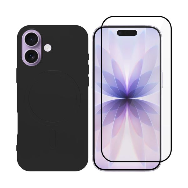 Redshield iPhone 17 MagSafe Silicone Case & Full Face Glass Green Set Θήκη Κινητού & Προστατευτικό Οθόνης