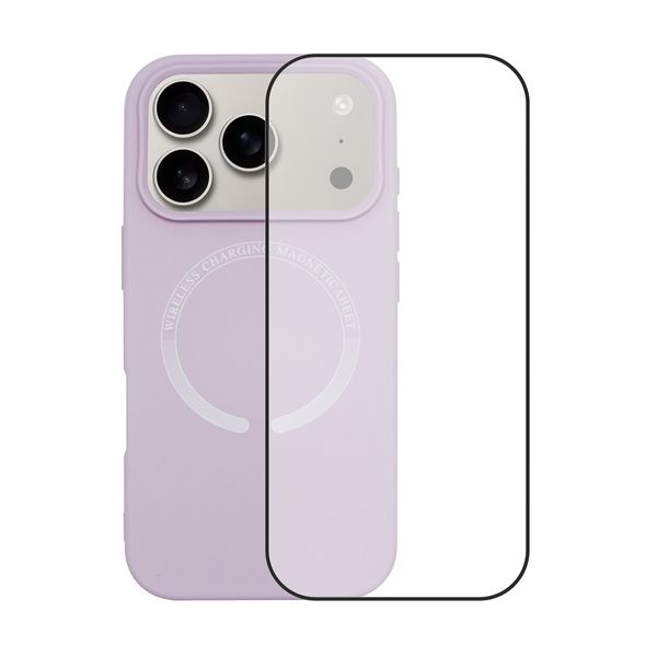 Redshield iPhone 17 Pro Magsafe Silicone Case & Full Face Glass Purple Θήκη Κινητού & Προστατευτικό Οθόνης