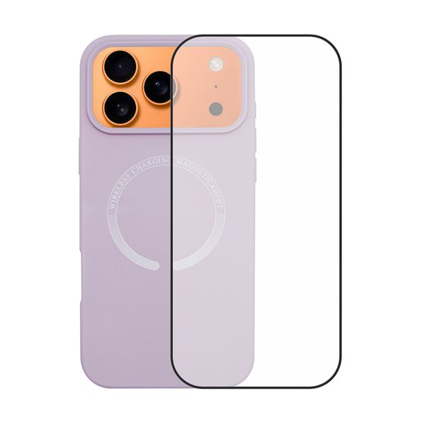 Redshield iPhone 17 Pro Max Magsafe Silicone Case & Full Face Glass Purple Θήκη Κινητού & Προστατευτικό Οθόνης