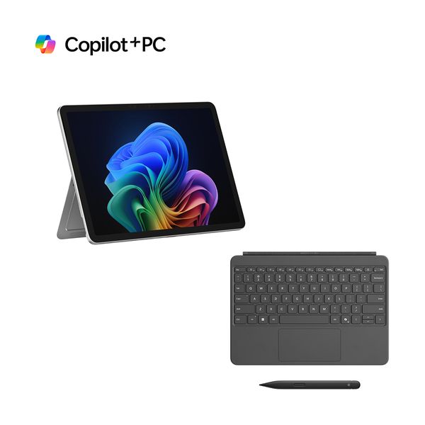 Microsoft Surface Pro Copilot+ PC 12" Snapdragon X Plus C8/16GB/256GB Platinum & Surface Pro 12" Keyboard & Pen Slate Laptop/Tablet