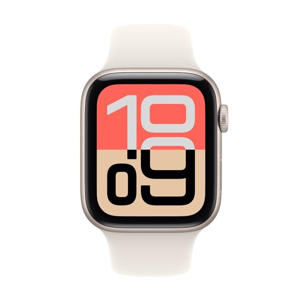 Apple Watch SE 3 GPS 40mm Starlight Aluminium Case Starlight με Sport Band M/L SmartWatch