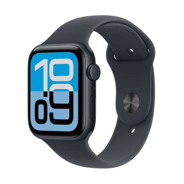 Apple Watch SE 3 GPS + Cellular 44mm Midnight Aluminium Case Midnight με Sport Band S/M SmartWatch