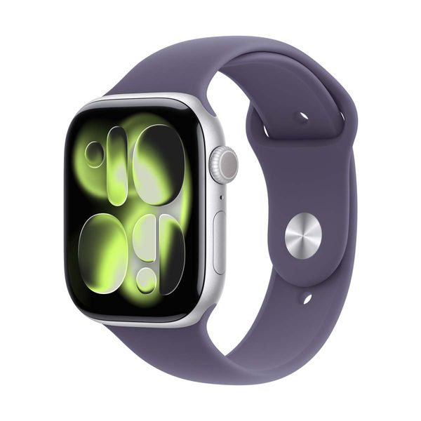 Apple Watch Series 11 GPS 42mm Silver Aluminium Case με Purple Fog Sport Band - S/M SmartWatch
