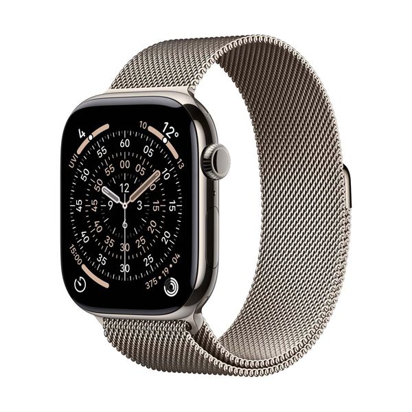 Apple Watch Series 11 GPS + Cellular 46mm Natural Titanium Case με Natural Milanese Loop - M/L SmartWatch