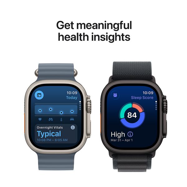 Apple Watch Ultra 3 GPS + Cellular 49mm Black Titanium Case με Black Alpine Loop - Small SmartWatch