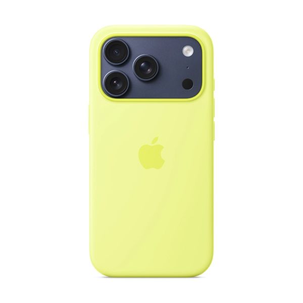 Apple iPhone 17 Pro Silicone Case Neon Yellow Θήκη Κινητού
