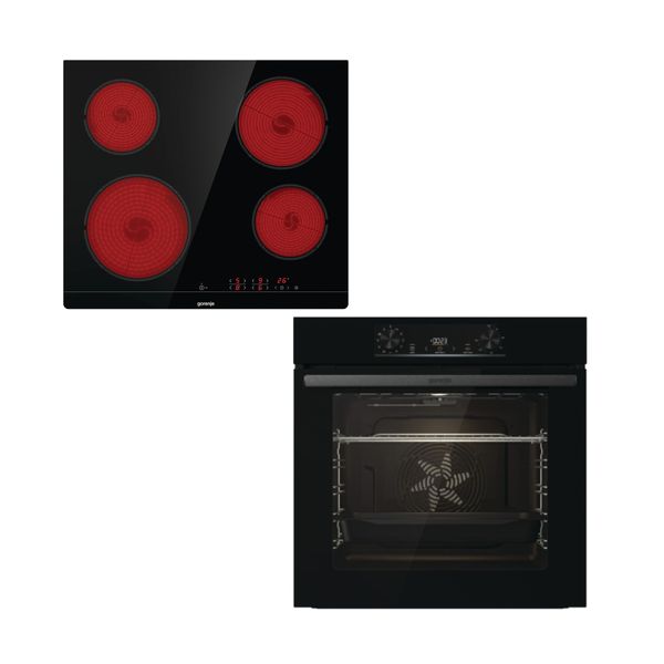 Gorenje BO6735E02BK Black & ECT641BSC Black Set Εντοιχισμού