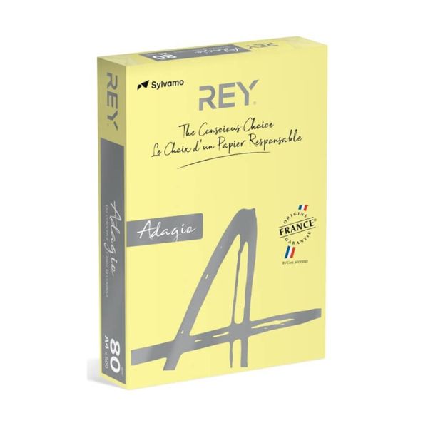 Rey Α4 Adagio Canary 80gr Χαρτί