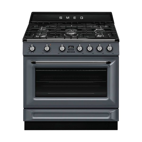 Smeg 90 cm TR90GMGR Γκρι Κουζίνα Αερίου