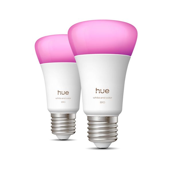 Philips Hue HueWCA A60 E27 White & Color 2τμχ Bluetooth Έξυπνη Λάμπα