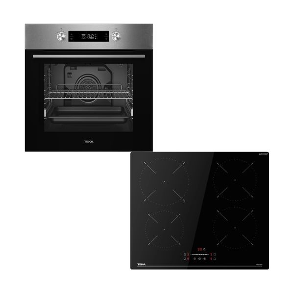 Teka HCB 6370 P Πυρολυτικός Φούρνος & IBC 64110 Επαγωγική Εστία Set Εντοιχισμού