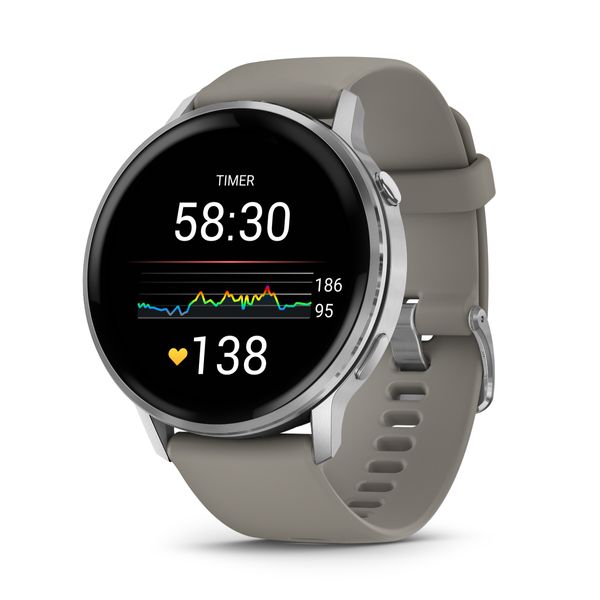 Garmin Venu 4 45mm Silver & Gray SmartWatch