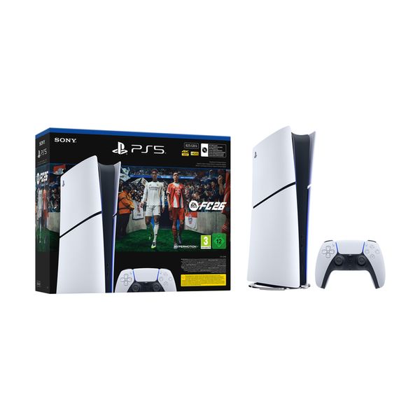 Sony PS5 Digital Slim Edition & EA SPORTS FC 26 (Voucher) Bundle