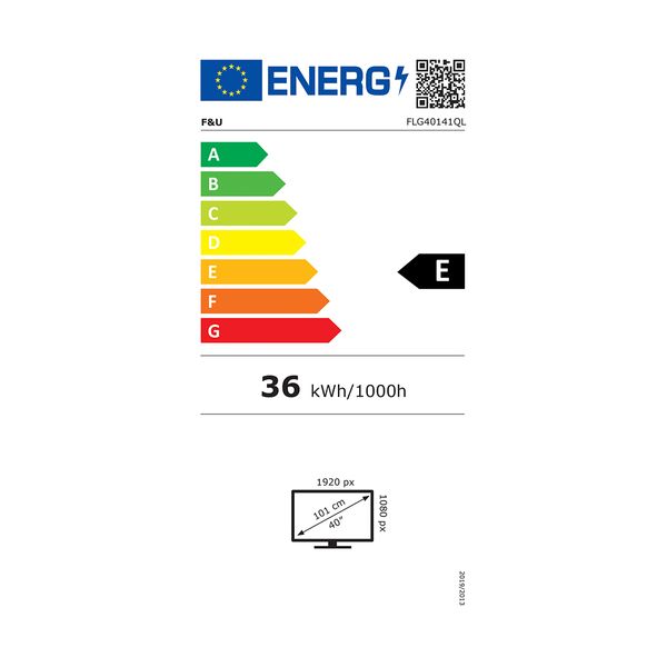 F&U QLED FLG40141QL 40" Τηλεόραση Google TV Full HD